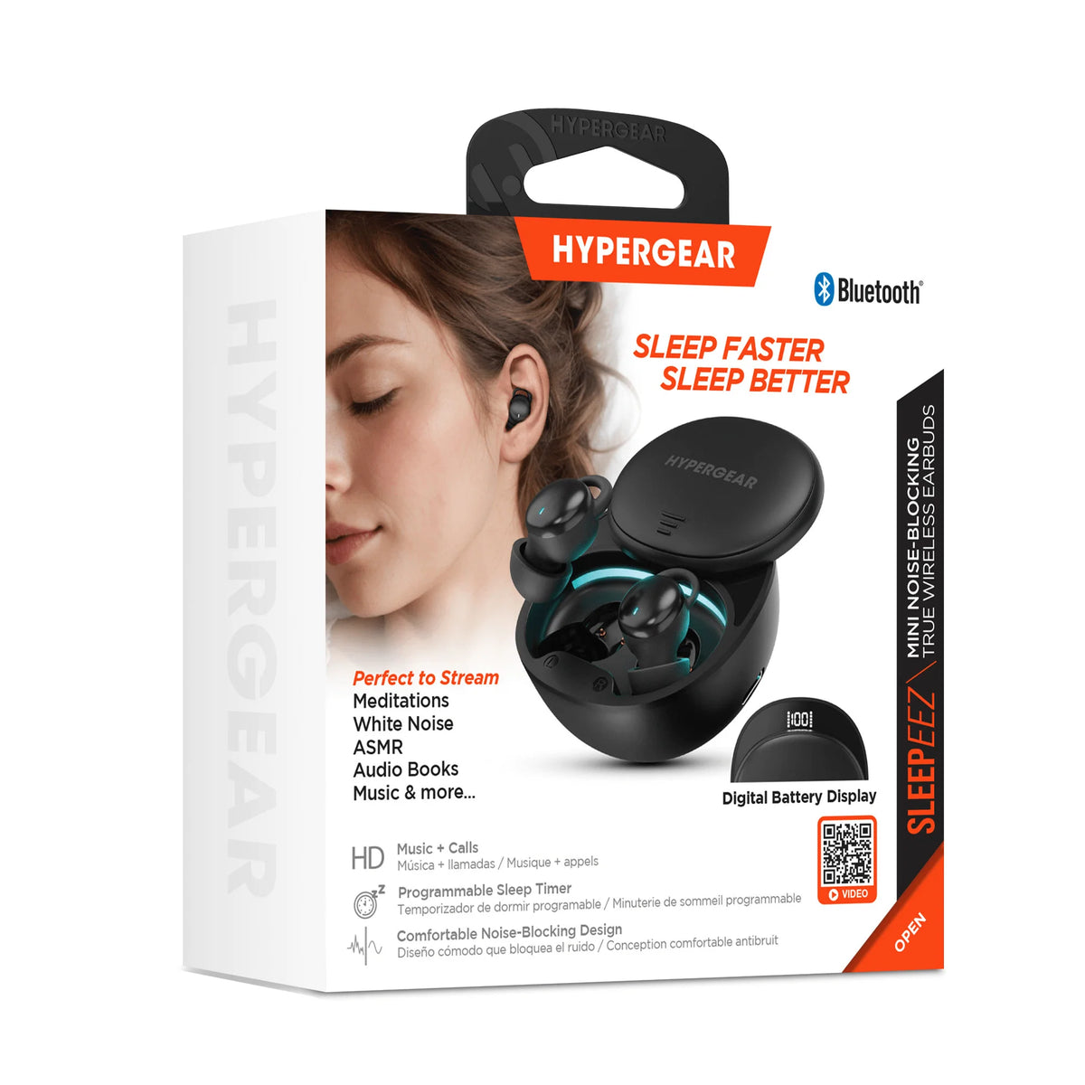 Hypergear Sleepeez Mini Noise-Blocking True Wireless Earbuds for Sleeping