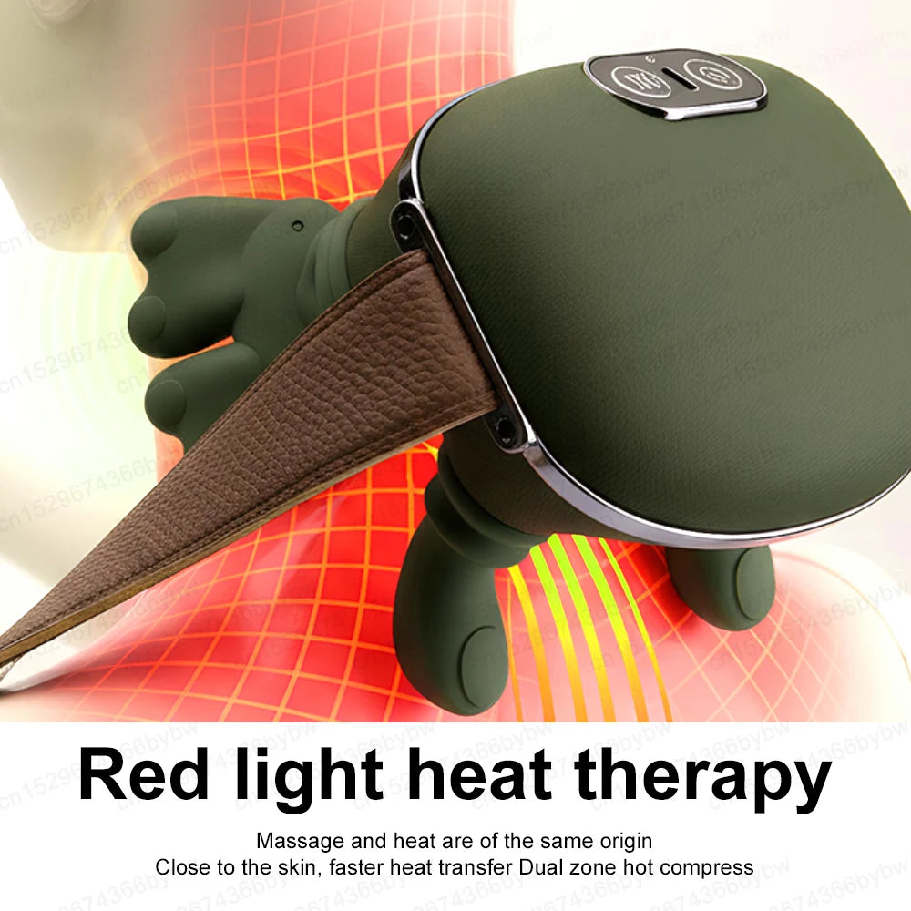 Neck Shoulder Massager Electric Kneading Massager Heated Back Massagers Muscles Massage Pillow Neck Waist Leg Body